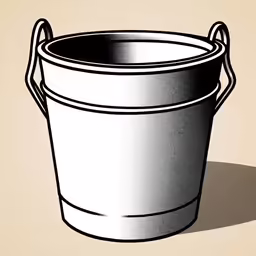 a white pot on top of a tan floor