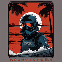 the artwork of the original star wars poster is of a person in a suit,a poster with a star wars trooper on the cover