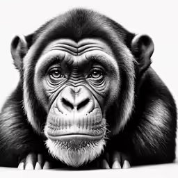 an image of a chimpan on a white background
