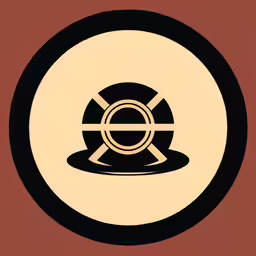 a circular object with a star inside it