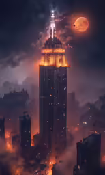 this is a photo of the new york cityscape
