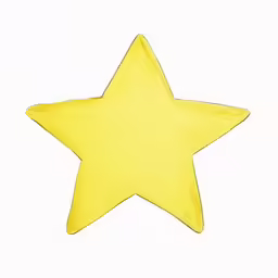 a yellow star on a white background