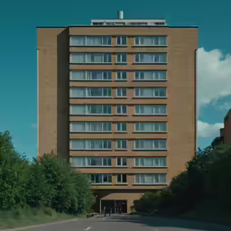 an older building on the corner of the road