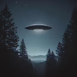 an aliens view shows a glowing black ring flying in the air