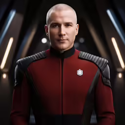 the martian, star trek villain, is shown in this promotional image