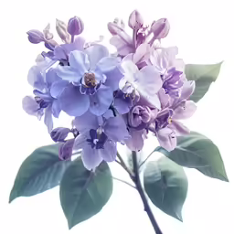 a bunch of flowers that are on a branch