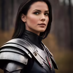 an image of a woman wearing armor