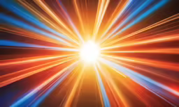 a bright background with light streaks and lines in the center