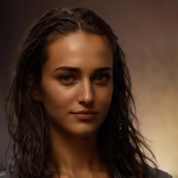 a girl with very long hair is in profile