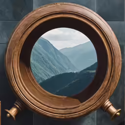 there is a mirror on the wall