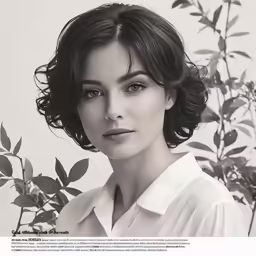 the woman in white is posing for a magazine