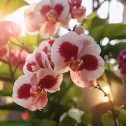 a picture of some pink and red flowers