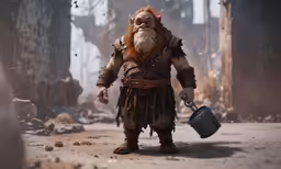 a cartoon character with a beard and a beard