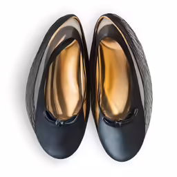 black womens ballet shoes with satin linings