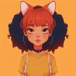 the red haired girl is in an anime character anime