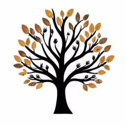 an image of the leaves blowing in the wind
