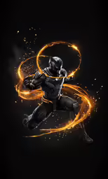 a sci - filthher running on a dark background