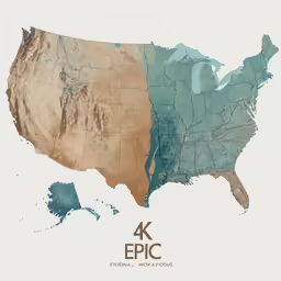 a picture of a map of the united states