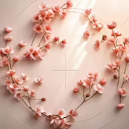 the flower has a circle of petals on it