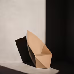 an object that has been cut out of a concrete block
