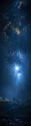 this is an aerial view of the night sky