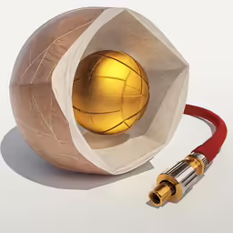 an interesting object has been made out of materials