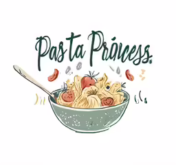 pasta and sausage in a bowl that reads pasta awareness