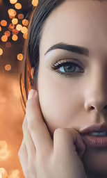 an image of a woman with pretty blue eyes and dark makeup