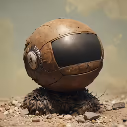 an old tv set on its side laying on rocks