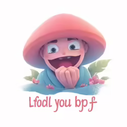 a cartoon character wearing a hat and holding a hand with the word loot you bpf