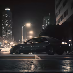two cars that are parked at the street