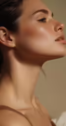 the back end of a woman with very short hair