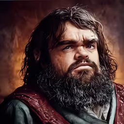 a person with long hair and a beard