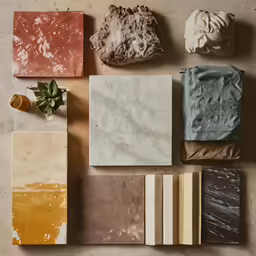 different types of paper are sitting on the floor