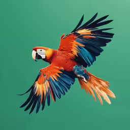 a bird that is flying through the air