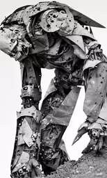this is an image of someone standing in the mud