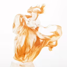 a digital painting of an angel in flowing hair