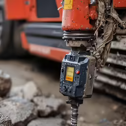 there is a camera on top of a machine