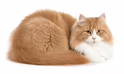 a close up of a cat laying on a white surface