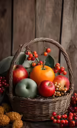 there are a lot of different types of fruit in this basket