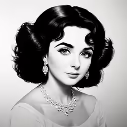 a woman with a tiara and large earrings on her head