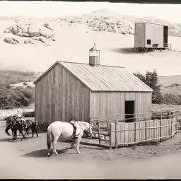 an image of a horse on the road