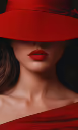 an artistic photograph of a woman in a hat