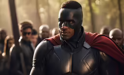 the avengers, a movie with a hero with his mask on