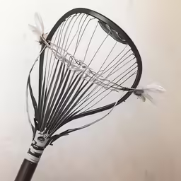a metal item with some sort of decoration inside it