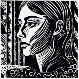 a woman looking out of an open window