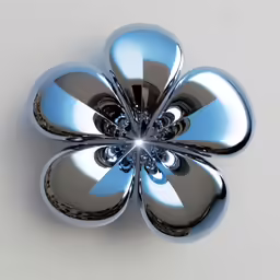 an abstract art piece that looks like a flower
