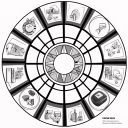 a circle diagram with different types of tools in it