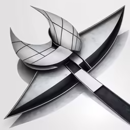 a large metal object made of two different pieces