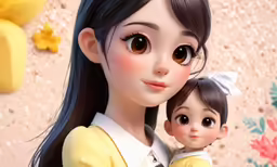 a couple of dolls are next to each other
